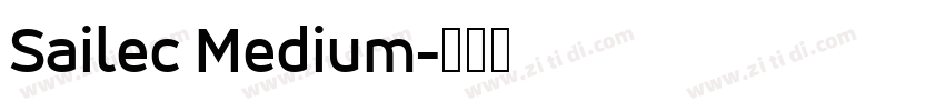 Sailec Medium字体转换